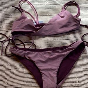 Zumiez damsel reversible bikini size medium cheeky